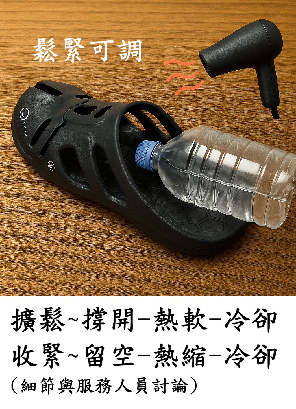 超強涉水夾腳拖鞋 Toe Protection Water Sandals - 可調腳背鬆緊，增加穿著舒適及防脫落功能 / Adjustable instep strap for comfort and anti-slip fit