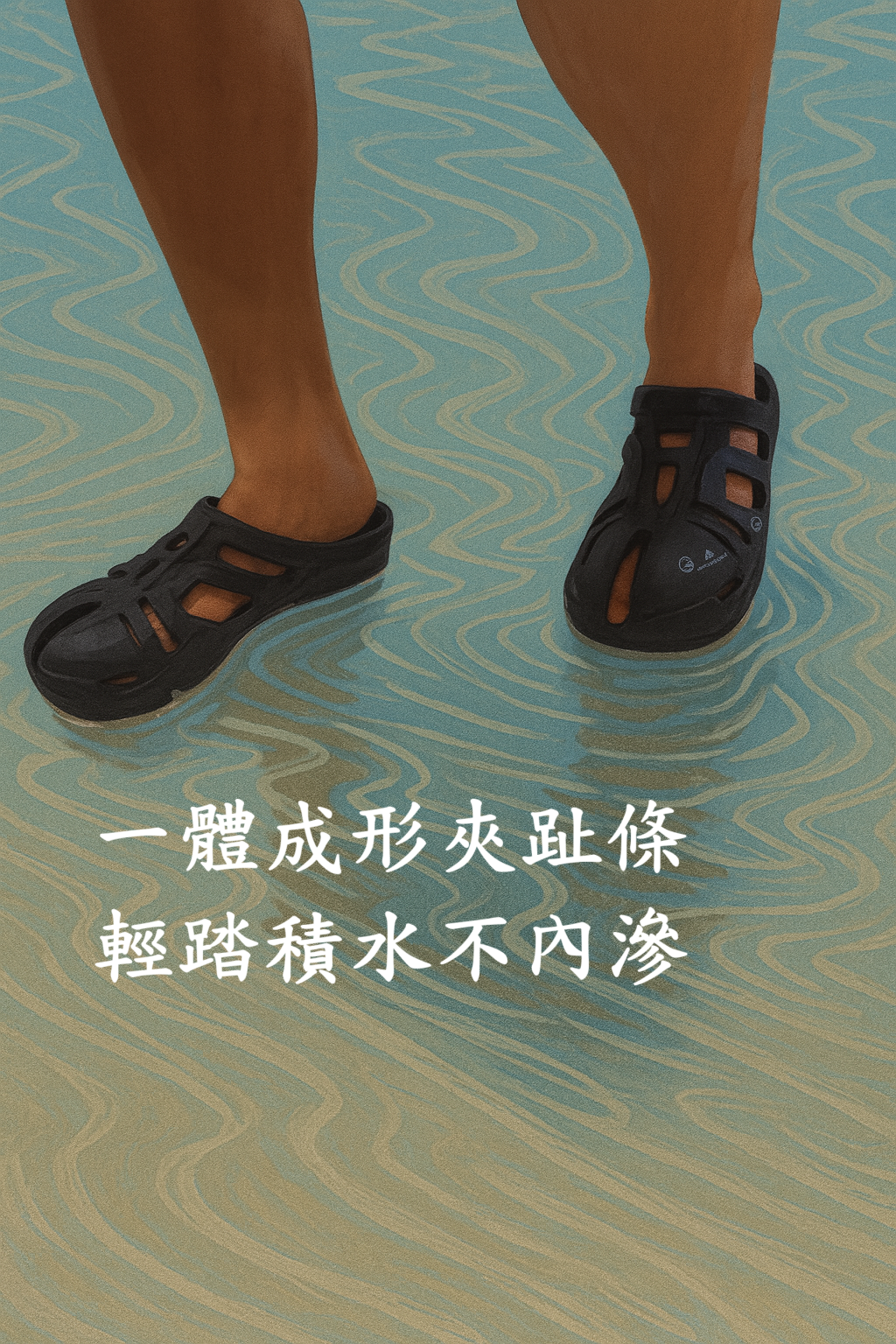 超強涉水夾腳拖鞋 Toe Protection Water Sandals - 遇淺薄積水，輕步過不濕腳 / Stay dry when stepping through shallow puddles
